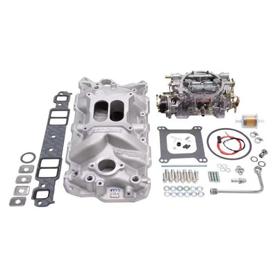 Edelbrock 2021 Top End Kit w/ HEI Distributor &amp; wires, SBC &amp; 350